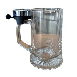 Vintage Beer Stein with Silver Service Bell West Germany Shamrock Rare